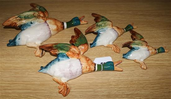 A group of Beswick flying ducks (4)